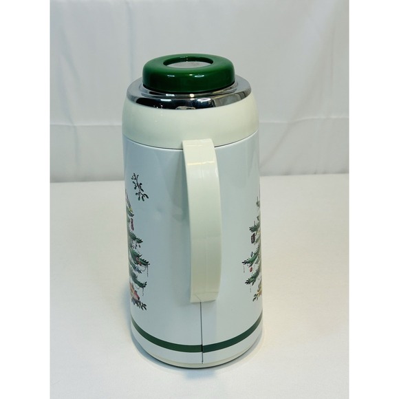 Spode Christmas Tree Santa Carafe Thermos Hot Coffee Tea Cocoa - Picture 3 of 11